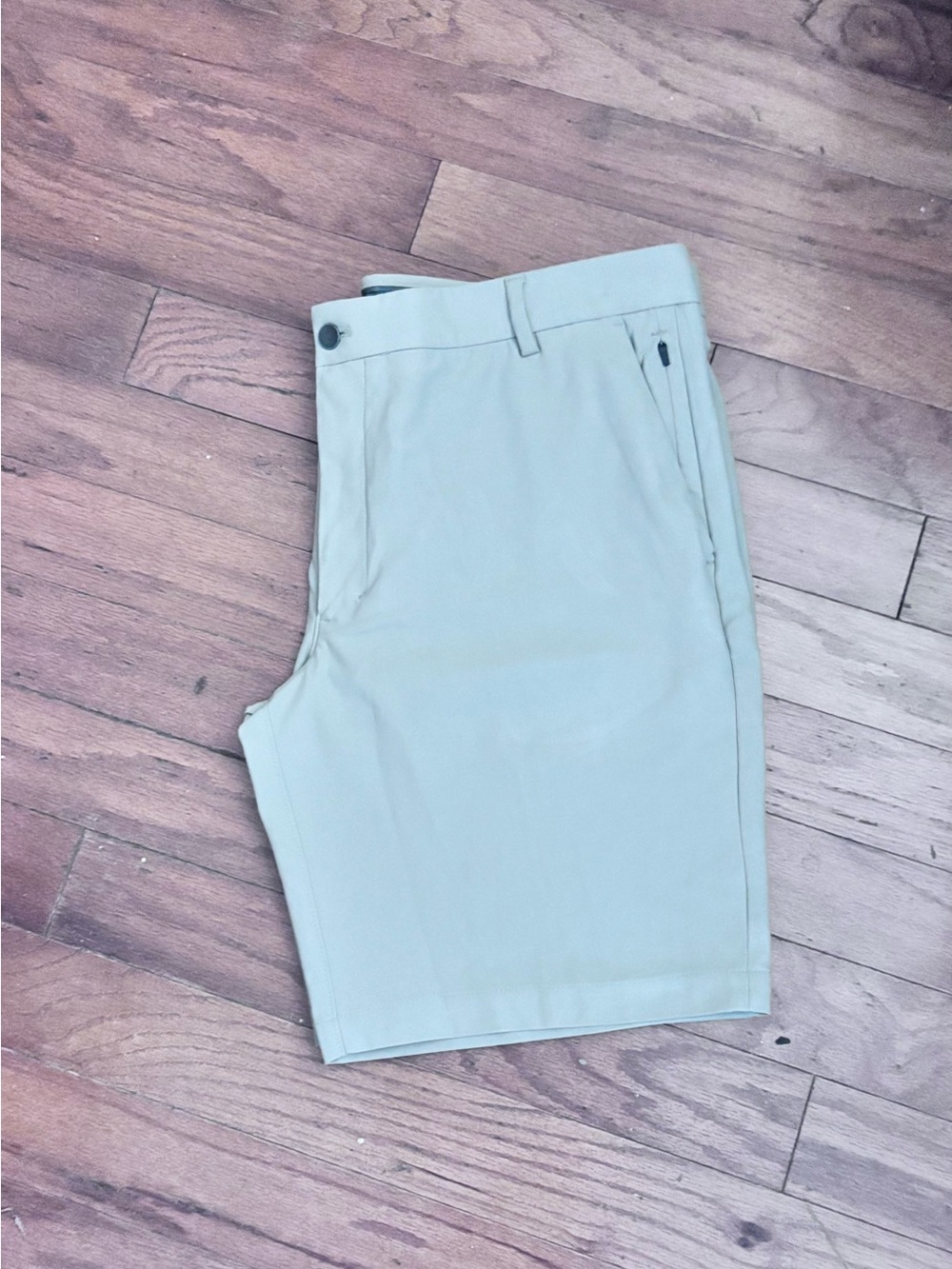 George Men's Light Tan Flat-Front Shorts